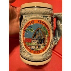 NASHVILLE TENNESSEE MUSIC CITY USA CERAMIC STEIN